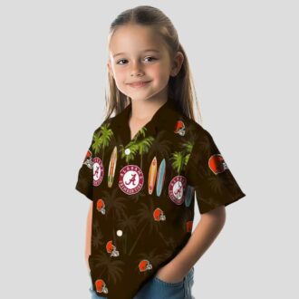 NFL Cleveland Browns Game Day Hawaiian Shirt, Surfboard Palm Summer Shirt