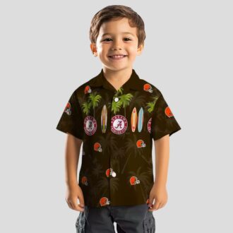 NFL Cleveland Browns Game Day Hawaiian Shirt, Surfboard Palm Summer Shirt