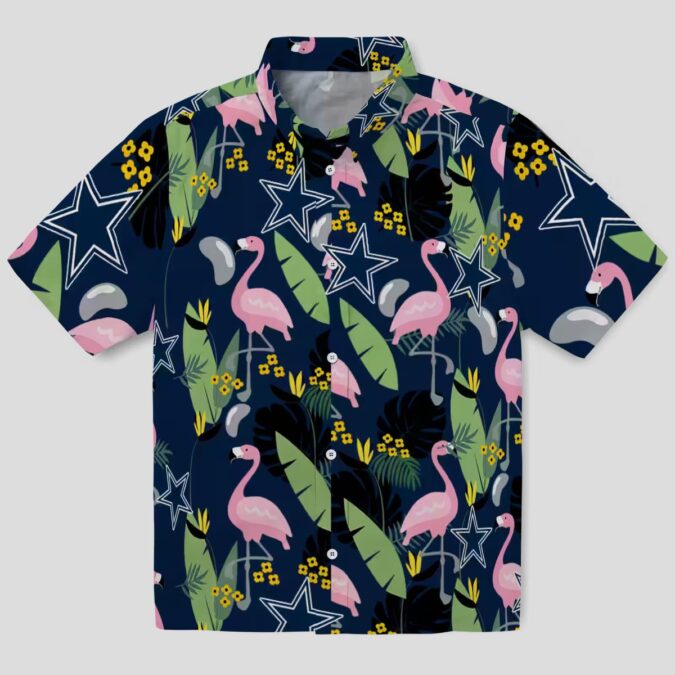 Best Selling Dallas Cowboys Blue Hawaiian Shirt, Tropical Flamingo NFL Game Day Outfit