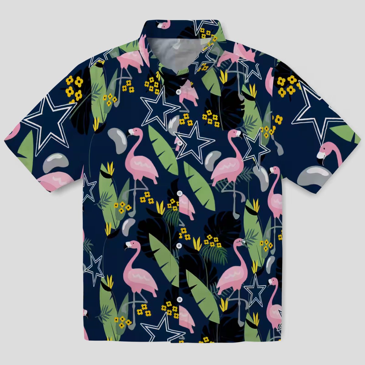 Best Selling Dallas Cowboys Blue Hawaiian Shirt, Tropical Flamingo NFL Game Day Outfit