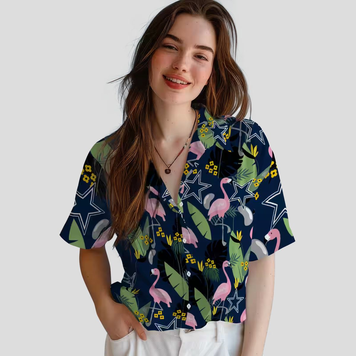 Best Selling Dallas Cowboys Blue Hawaiian Shirt, Tropical Flamingo NFL Game Day Outfit