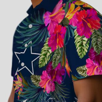 Dallas Cowboys Aloha Hawaiian Shirt, Polynesian Tropical NFL Summer Outfit for Fans