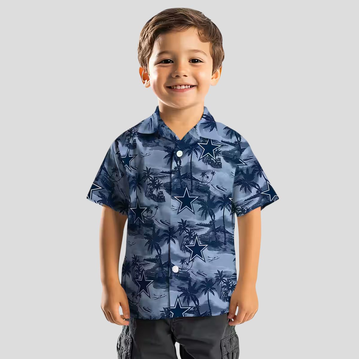 Dallas Cowboys Beach Hawaiian Shirt, Coastal Palms Summer NFL Fans Aloha Shirt