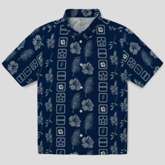 Dallas Cowboys Blue Floral Hawaiian Shirt, Game Day & Beach Outfit for NFL Fans