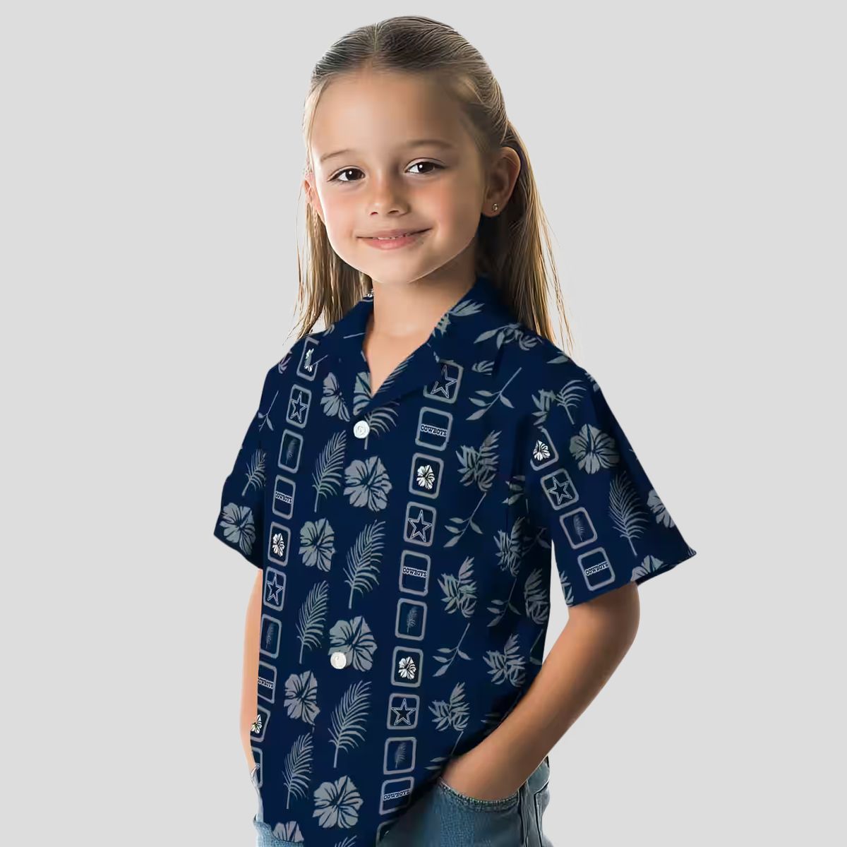 Dallas Cowboys Blue Floral Hawaiian Shirt, Game Day & Beach Outfit for NFL Fans