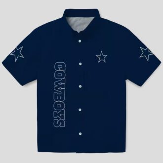 Dallas Cowboys Minion Blue Hawaiian Shirt, Tropical Aloha Shirt for Summer Vacation
