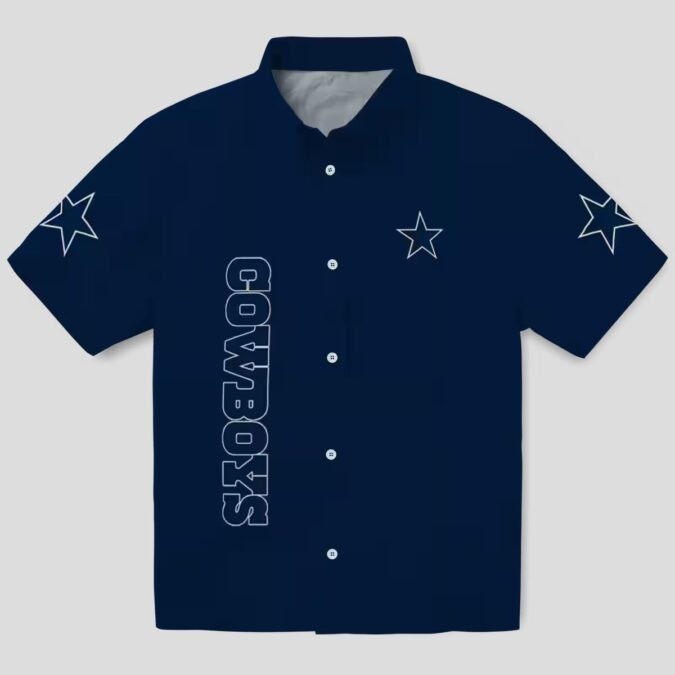 Dallas Cowboys Minion Blue Hawaiian Shirt, Tropical Aloha Shirt for Summer Vacation