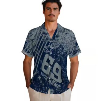 Dallas Cowboys Star Stripes Blue Hawaiian Shirt, Custom NFL Beachwear for Football Fans