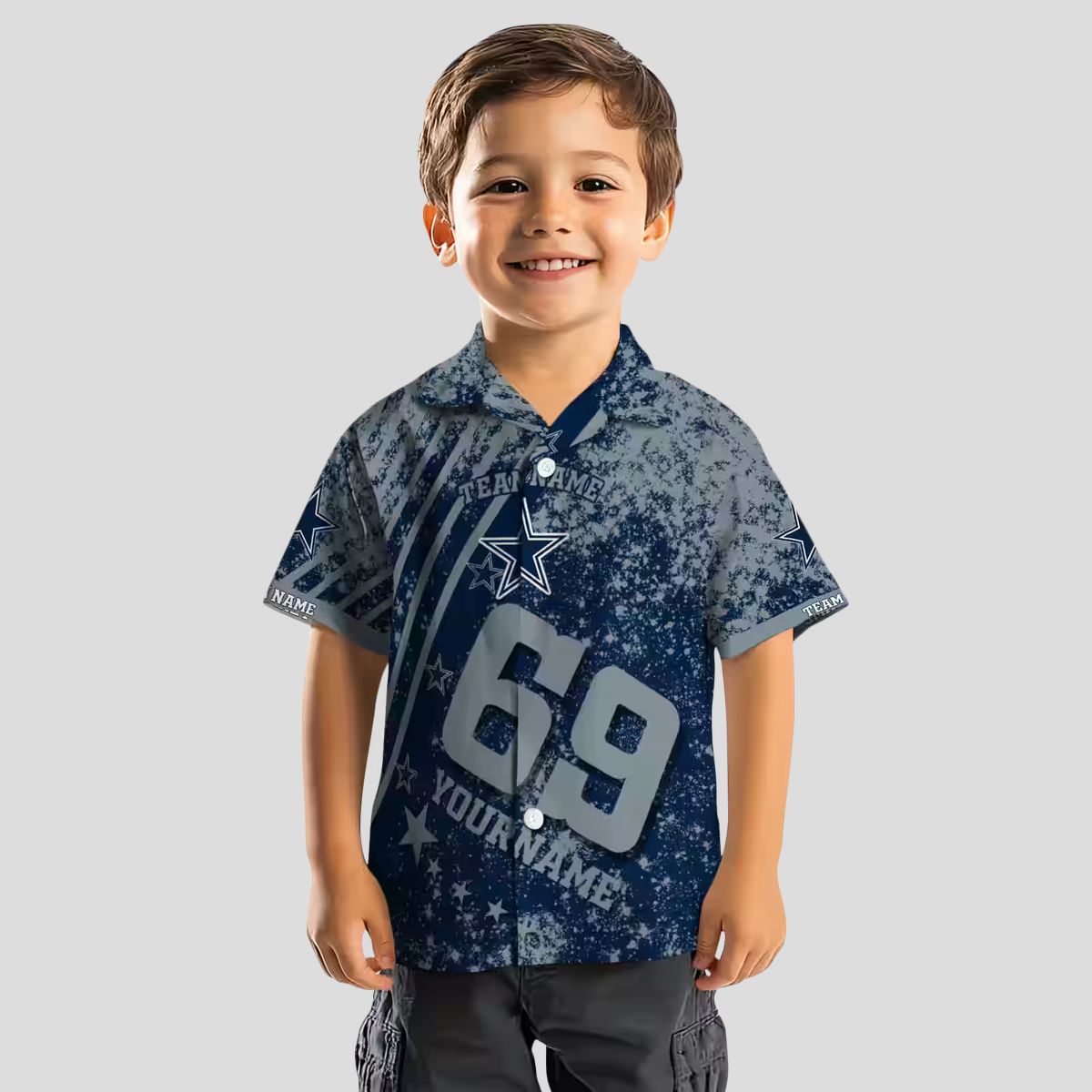 Dallas Cowboys Star Stripes Blue Hawaiian Shirt, Custom NFL Beachwear for Football Fans