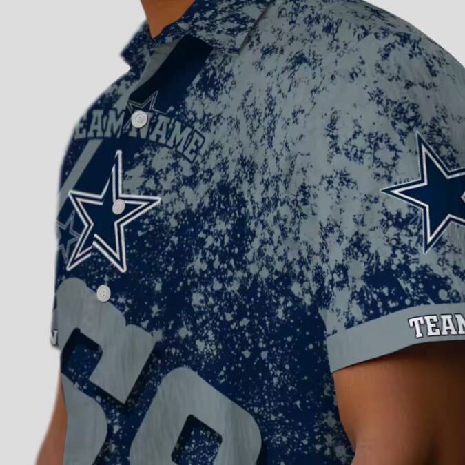 Dallas Cowboys Star Stripes Blue Hawaiian Shirt, Custom NFL Beachwear for Football Fans