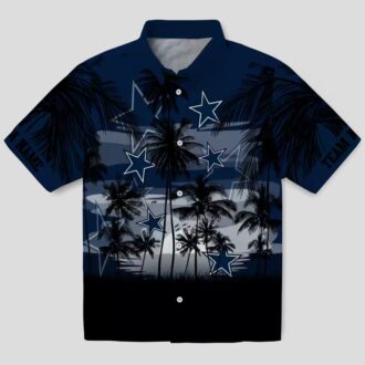 Dallas Cowboys Summer Hawaiian Shirt, Tropical Sunset NFL Vacation Shirt for Men