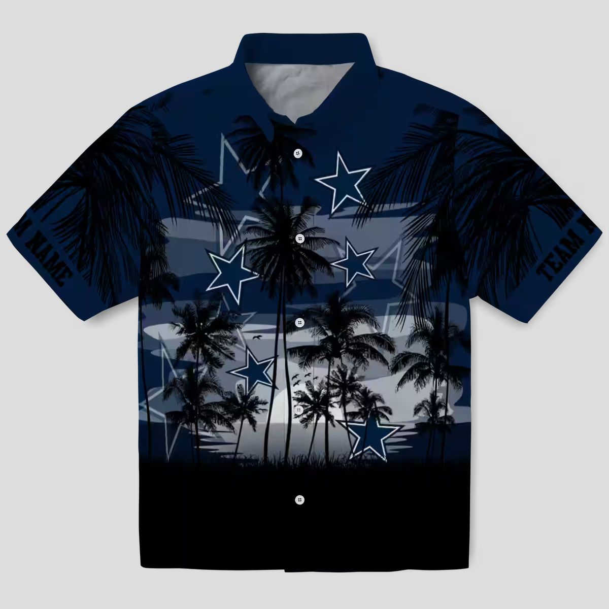 Dallas Cowboys Summer Hawaiian Shirt, Tropical Sunset NFL Vacation Shirt for Men
