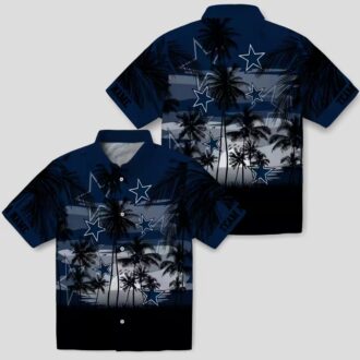 Dallas Cowboys Summer Hawaiian Shirt, Tropical Sunset NFL Vacation Shirt for Men