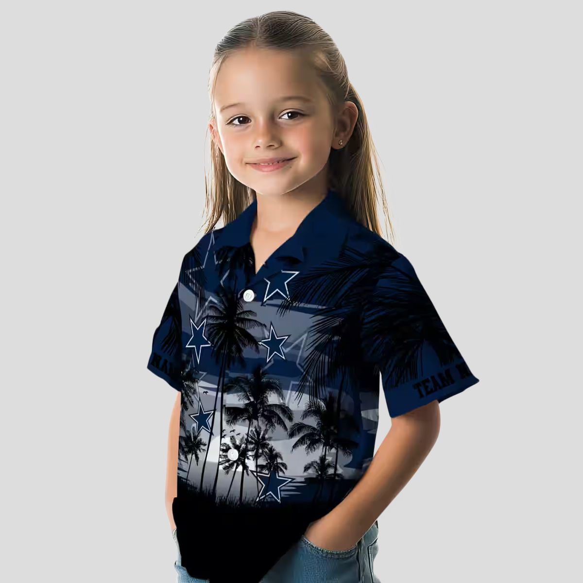 Dallas Cowboys Summer Hawaiian Shirt, Tropical Sunset NFL Vacation Shirt for Men