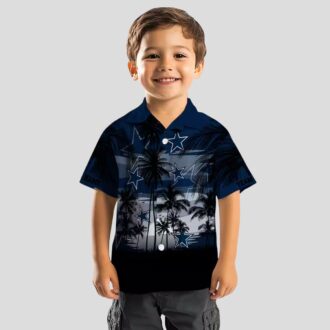 Dallas Cowboys Summer Hawaiian Shirt, Tropical Sunset NFL Vacation Shirt for Men