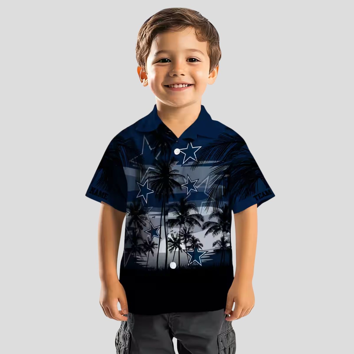 Dallas Cowboys Summer Hawaiian Shirt, Tropical Sunset NFL Vacation Shirt for Men