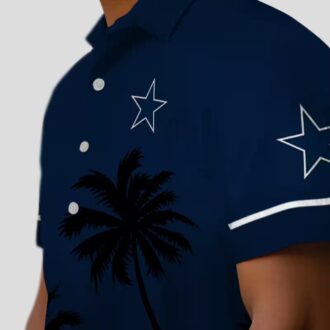 Dallas Cowboys Sunset Hawaiian Shirt, NFL Summer Beach Aloha Shirt for Men