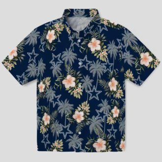 Limited Edition Dallas Cowboys Palm Tree Hawaiian Shirt, Summer Aloha Shirt for Womens