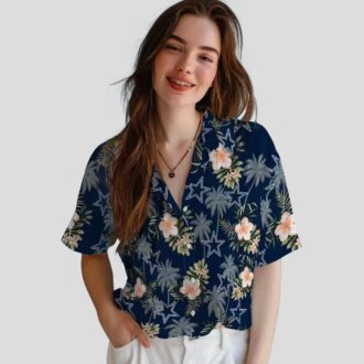 Limited Edition Dallas Cowboys Palm Tree Hawaiian Shirt, Summer Aloha Shirt for Womens