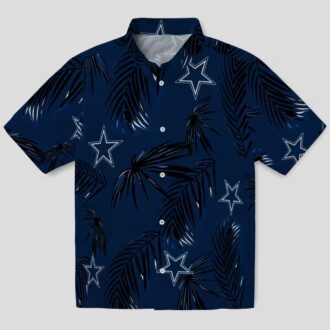 NFL Dallas Cowboys Team Hawaiian Shirt, Blue Palm Tree Beach Shirt for Football Fans