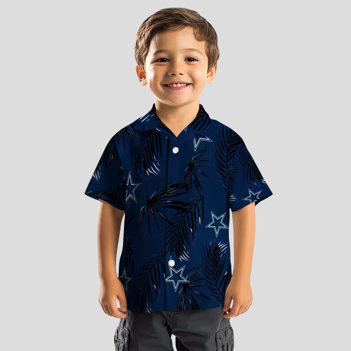 NFL Dallas Cowboys Team Hawaiian Shirt, Blue Palm Tree Beach Shirt for Football Fans