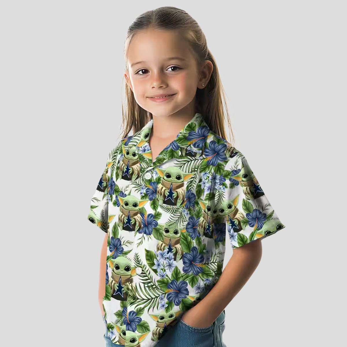 NFL Dallas Cowboys Tropical Yoda Green Hawaiian Shirt for Fans, Summer Beach Outfit