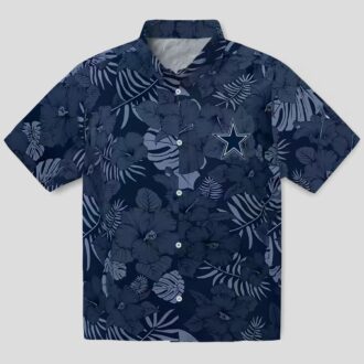 Tropical Dallas Cowboys Hawaiian Shirt, Blue Jungle Summer Beach Outfit