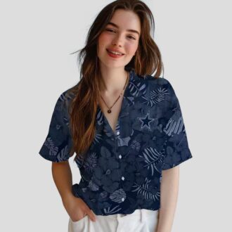 Tropical Dallas Cowboys Hawaiian Shirt, Blue Jungle Summer Beach Outfit