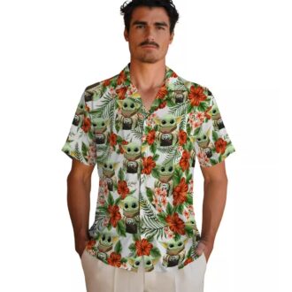 Denver Broncos Tropical Green Hawaiian Shirt, Yoda Aloha Summer Football Shirt