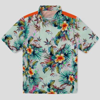 Denver Broncos Tropical Palm Shirt, Green Hawaiian Beach Shirt for Fans