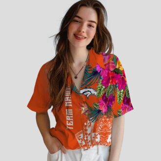 Limited Edition Denver Broncos Polynesian Hawaiian Shirt, NFL Tropical Shirts
