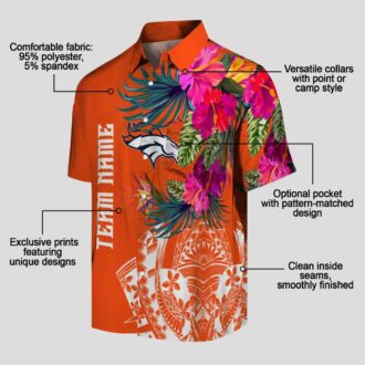 Limited Edition Denver Broncos Polynesian Hawaiian Shirt, NFL Tropical Shirts
