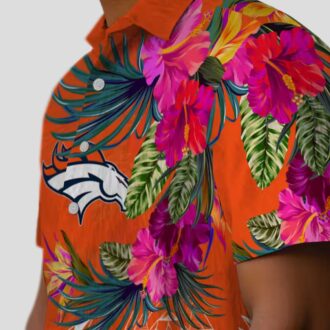 Limited Edition Denver Broncos Polynesian Hawaiian Shirt, NFL Tropical Shirts