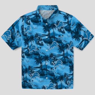 Blue Detroit Lions Tropical Hawaiian Shirt – Coastal Palms NFL Fan Apparel