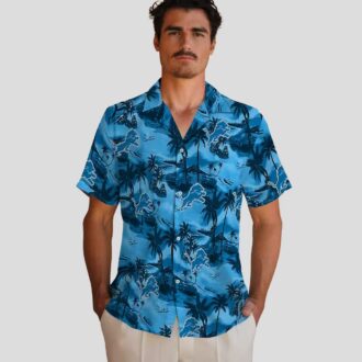 Blue Detroit Lions Tropical Hawaiian Shirt – Coastal Palms NFL Fan Apparel