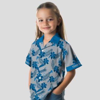 Detroit Lions Floral Hawaiian Shirt – Limited Edition Silver Botanical Print