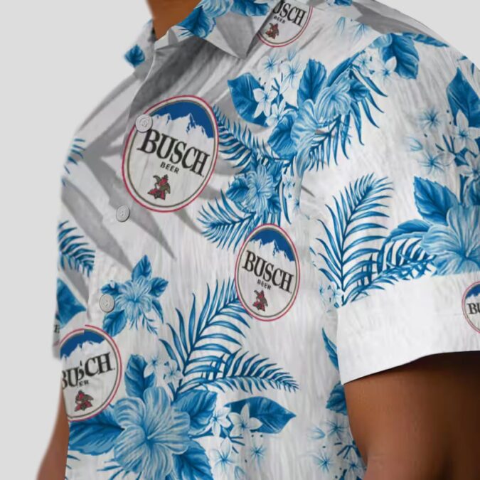 Detroit Lions Palm Leaves Hawaiian Shirt – Best Blue & White Summer Shirt