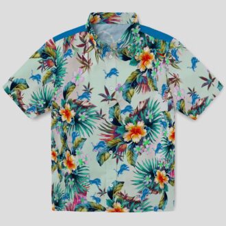 Detroit Lions Tropical Hawaiian Shirt – Limited Edition Green Aloha Wear