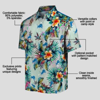 Detroit Lions Tropical Hawaiian Shirt – Limited Edition Green Aloha Wear