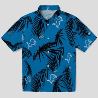 NFL Detroit Lions Palm Leaf Hawaiian Shirt, Best Summer Party Outfit