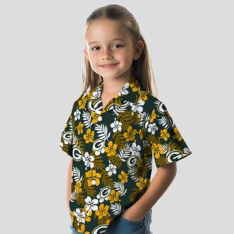 Aloha Green Bay Packers Hawaiian Shirt - Tropical Floral Green, NFL Football Fan Gifts