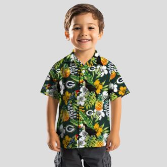 Green Bay Packers Custom Hawaiian Shirt, Tropical Toucan Beach Vacation NFL Shirt