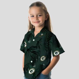 Green Bay Packers Palm Leaf Aloha Shirt, NFL Football Hawaiian Shirt for Fans