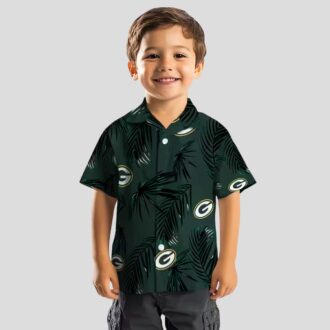 Green Bay Packers Palm Leaf Aloha Shirt, NFL Football Hawaiian Shirt for Fans