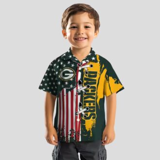 Green Bay Packers Tropical Hawaiian Shirt - Stitched Flag Design for NFL Fans