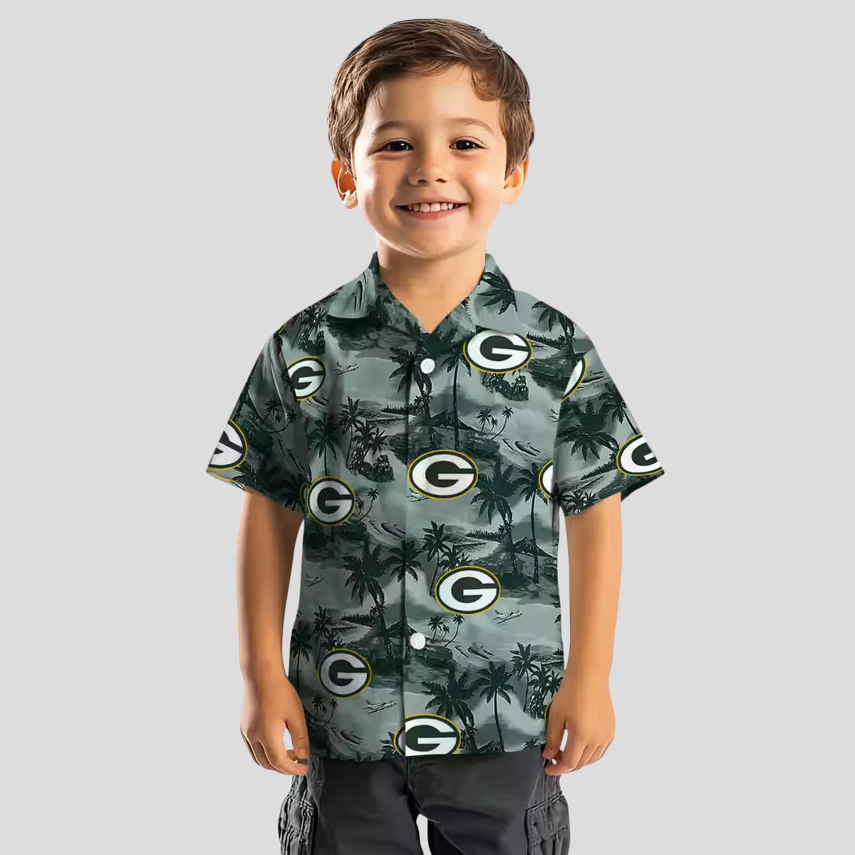 Green Bay Packers Tropical Shirt, Coastal Palms Aloha Shirt for NFL Fans & Beach Lovers
