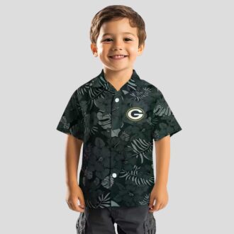 NFL Football Green Bay Packers Tropical Hawaiian Shirt, Jungle Vibes Green Beach Shirt