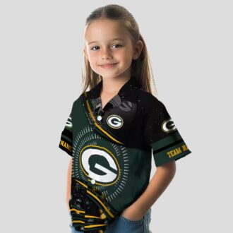 NFL Green Bay Packers Hawaiian Shirt, Tropical Wave Aloha Shirt for Football Fans