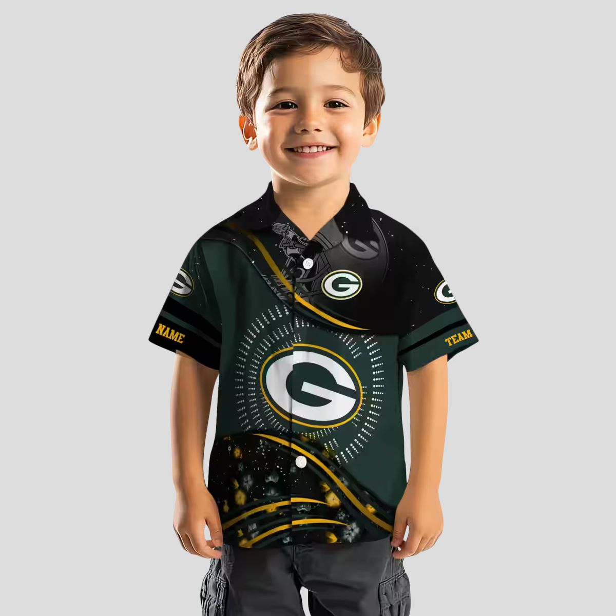 NFL Green Bay Packers Hawaiian Shirt, Tropical Wave Aloha Shirt for Football Fans