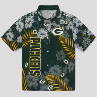 NFL Green Bay Packers Hibiscus Hawaiian Shirt, Tropical Beach Shirt for Summer Vacation